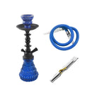 Premium Design Single Shisha Hookah Arguileh Complete Kit with Hose 28.5*10.5 cm