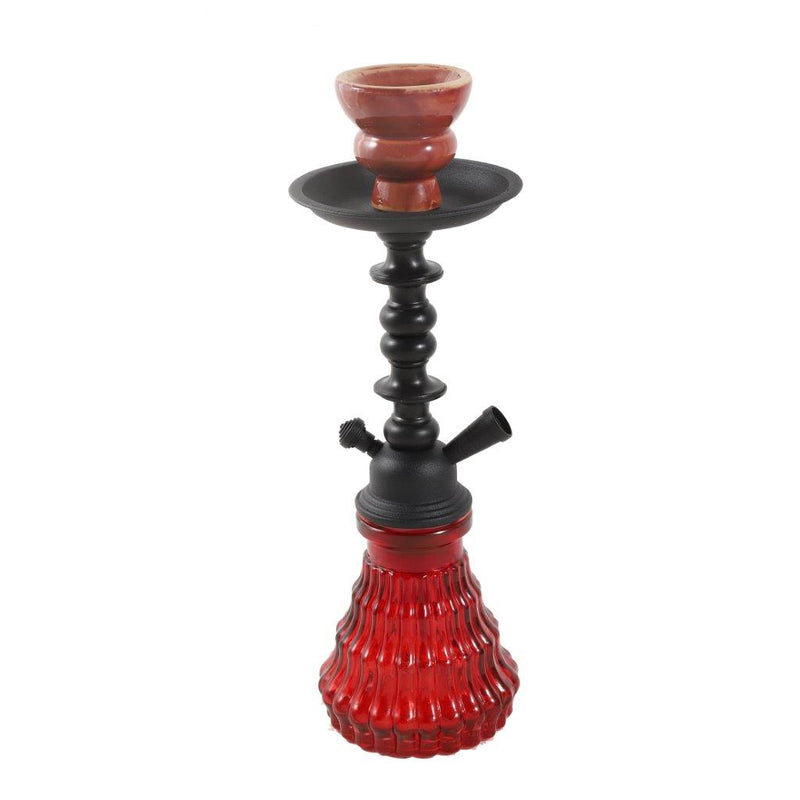 Premium Design Single Shisha Hookah Arguileh Complete Kit with Hose 28.5*10.5 cm