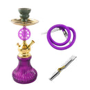 Premium Design Single Shisha Hookah Arguileh Complete Kit with Hose 30*13 cm