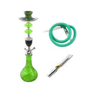 Premium Design Single Shisha Hookah Arguileh Complete Kit with Hose 49*13.5 cm