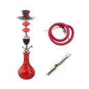 Premium Design Single Shisha Hookah Arguileh Complete Kit with Hose 49*13.5 cm