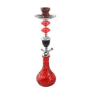 Premium Design Single Shisha Hookah Arguileh Complete Kit with Hose 49*13.5 cm