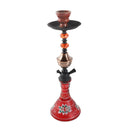 Premium Design Single Shisha Hookah Arguileh Complete Kit with Hose 44.5*13.5 cm