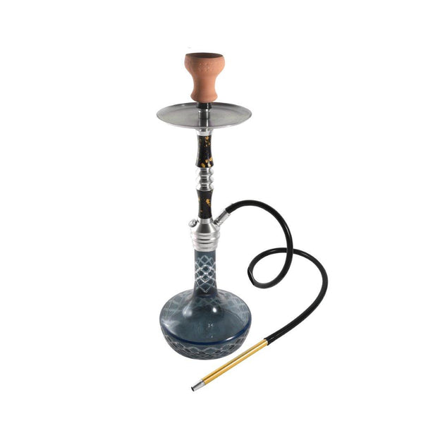 Premium Design Single Shisha Hookah Arguileh Complete Kit with Hose 48*17 cm