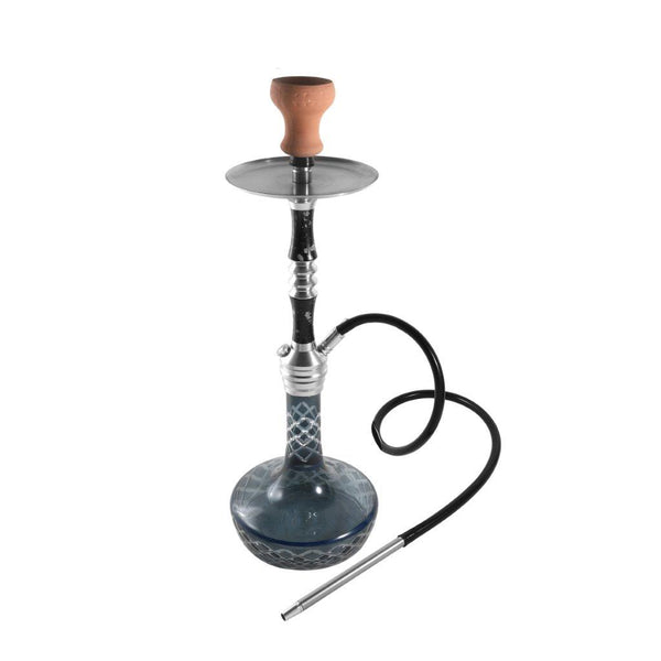 Premium Design Single Shisha Hookah Arguileh Complete Kit with Hose 48*17 cm