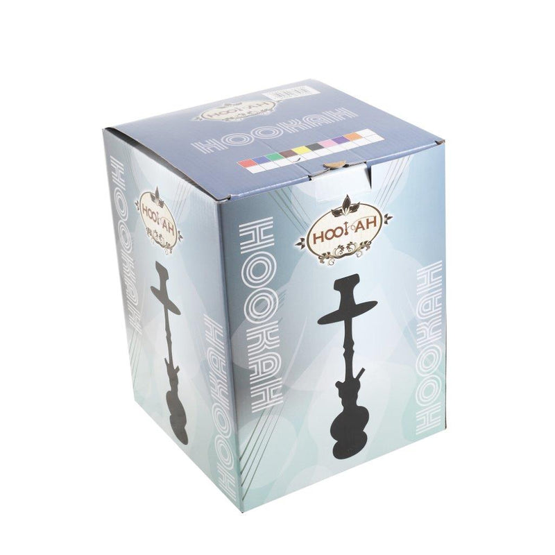 Premium Design Single Shisha Hookah Arguileh Complete Kit with Hose 47.5*17 cm