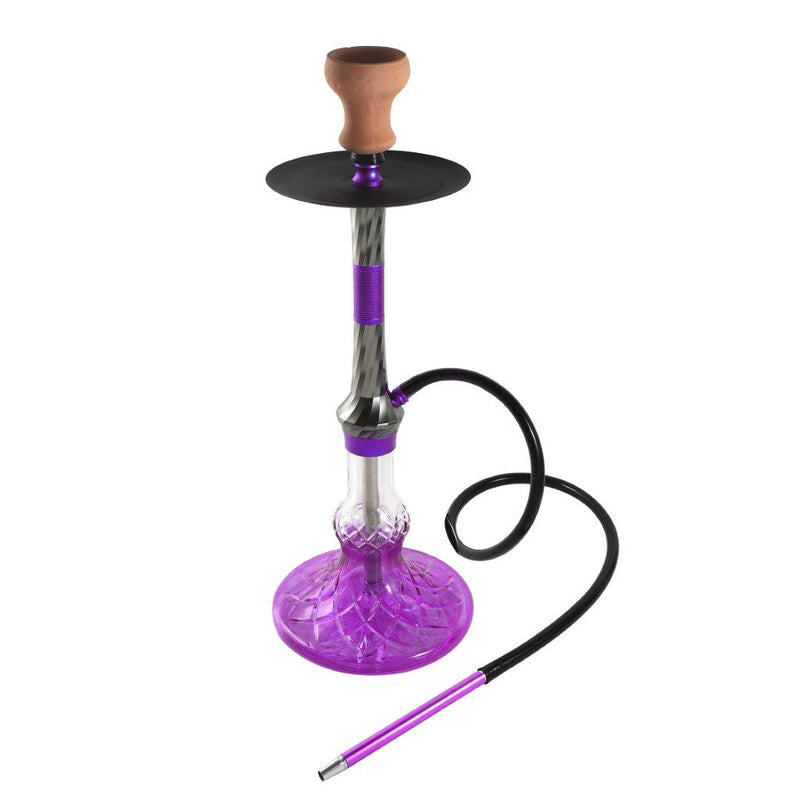 Premium Design Single Shisha Hookah Arguileh Complete Kit with Hose 45*17 cm