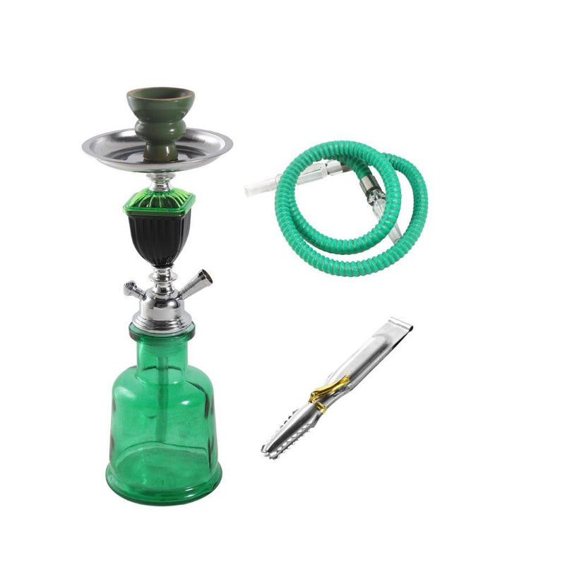 Premium Design Single Shisha Hookah Argileh Complete Kit with Hose 34.5*13.5 cm