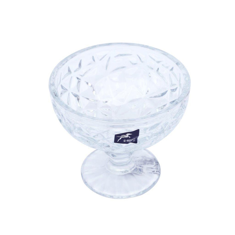 Crystal Cut Glass Ice Cream and Dessert Bowl Set of 4 Pcs 12*10.5/300 ml