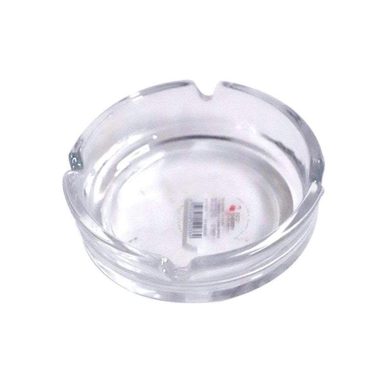 Crystal Cut Modern Clear Round Glass Ashtray 11*9.5/250 ml