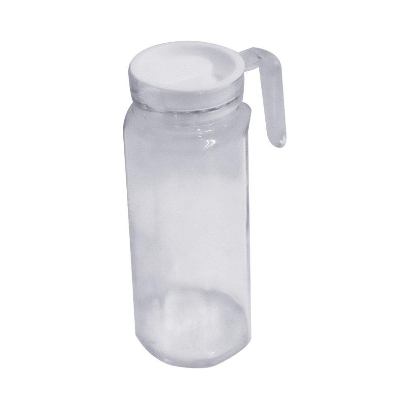 Clear Glass Water and Beverage Jug with Lid and Handle 23.7*8 cm