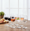 Lead Free Goblet Glass Tumbler Set/6 Pcs 6.5*19.5 cm
