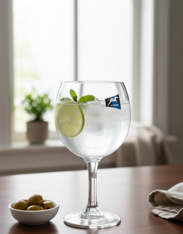 Lead Free Goblet Glass Tumbler Set of 6 6.5x13cm