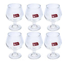 Premium Lead Free Glass Footed Goblet Tumblers Set of 6 Pcs 13*6.5 cm