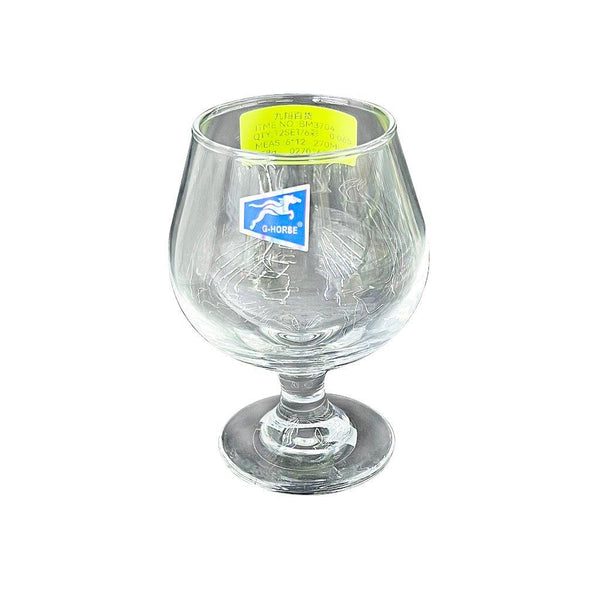 Premium Lead Free Glass Footed Goblet Tumblers Set of 6 Pcs 6*12 cm