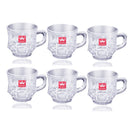 Premium Lead Free Glass Tea Cup Set of 6 Pcs 155 ml