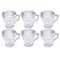 Premium Lead Free Glass Tea Cup Set of 6 Pcs 150 ml