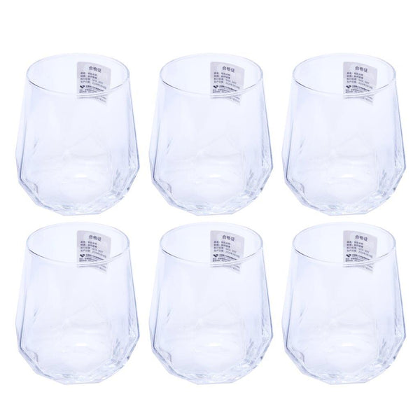 Premium Lead Free Glass Goblet Tumblers Set of 6 Pcs 310 ml