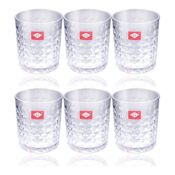 Premium Lead Free Glass Tumblers Set of 6 Pcs 240 ml