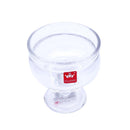 Crystal Cut Glass Footed Ice Cream and Dessert Bowl Set of 3 Pcs 9.5*10 cm