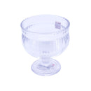 Crystal Cut Glass Footed Ice Cream and Dessert Bowl Set of 3 Pcs 9.5*10 cm