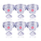 Crystal Cut Glass Footed Ice Cream and Dessert Bowl Set of 3 Pcs 10.5*10 cm