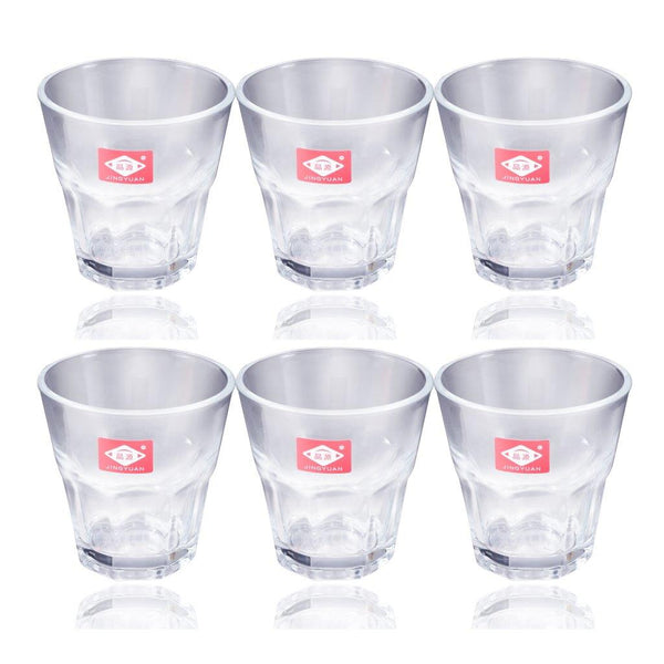 Premium Lead Free Glass Tea Cup Set of 6 Pcs 145 ml