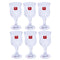 Premium Lead Free Glass Footed Tumblers Set of 6 Pcs 160 ml