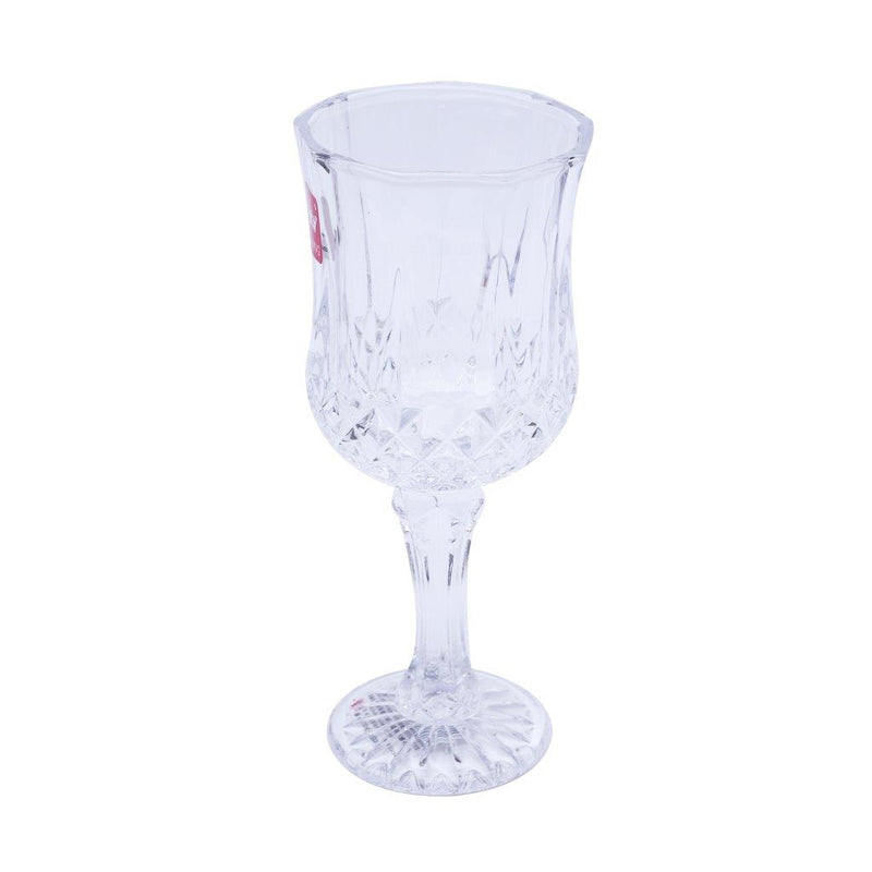 Premium Lead Free Glass Footed Tumblers Set of 6 Pcs 230 ml