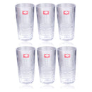 Premium Lead Free Glass Tumblers Set of 6 Pcs 300 ml