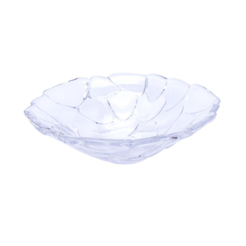 Crystal Glass Serving Dish Round Fruit Plate  25*7 cm