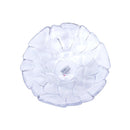 Crystal Glass Serving Dish Round Fruit Plate 25*7 cm