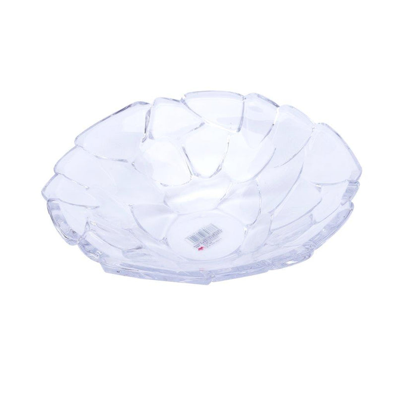 Crystal Glass Serving Dish Round Fruit Plate  25*7 cm