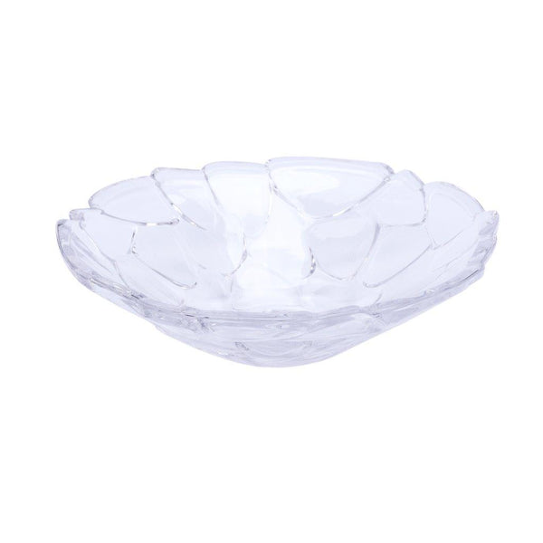 Crystal Glass Serving Dish Round Fruit Plate  29.5*9 cm