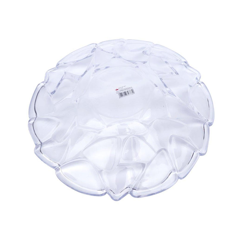 Crystal Glass Serving Dish Round Fruit Plate  36*7 cm