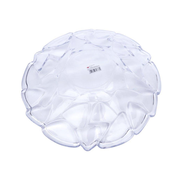 Crystal Glass Serving Dish Round Fruit Plate  36*7 cm