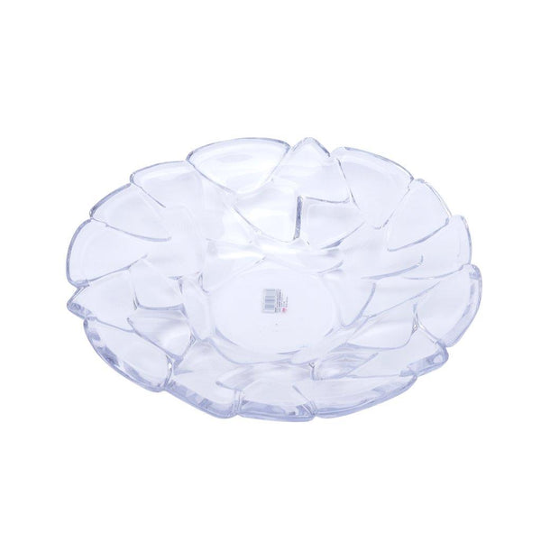 Crystal Glass Serving Dish Round Fruit Plate  36*7 cm