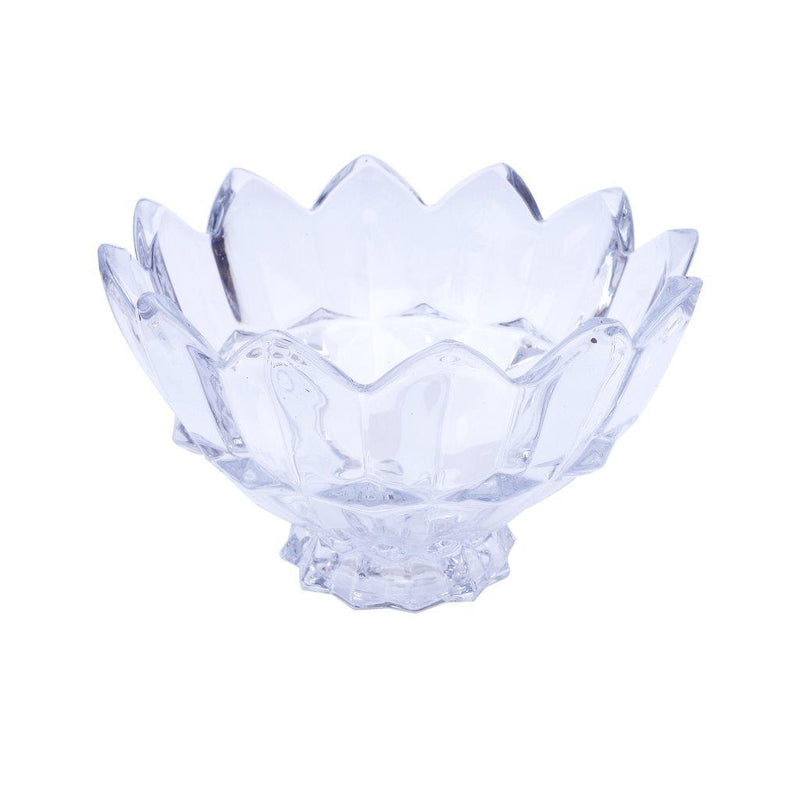 Crystal Cut Glass Fruit Bowl Salad Pasta Serving Bowl 25*15 cm