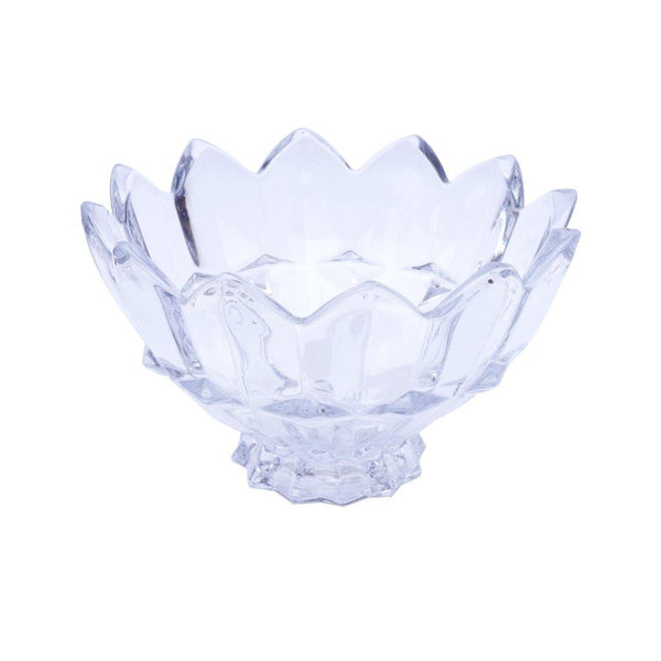 Crystal Cut Glass Fruit Bowl Salad Pasta Serving Bowl 25*15 cm