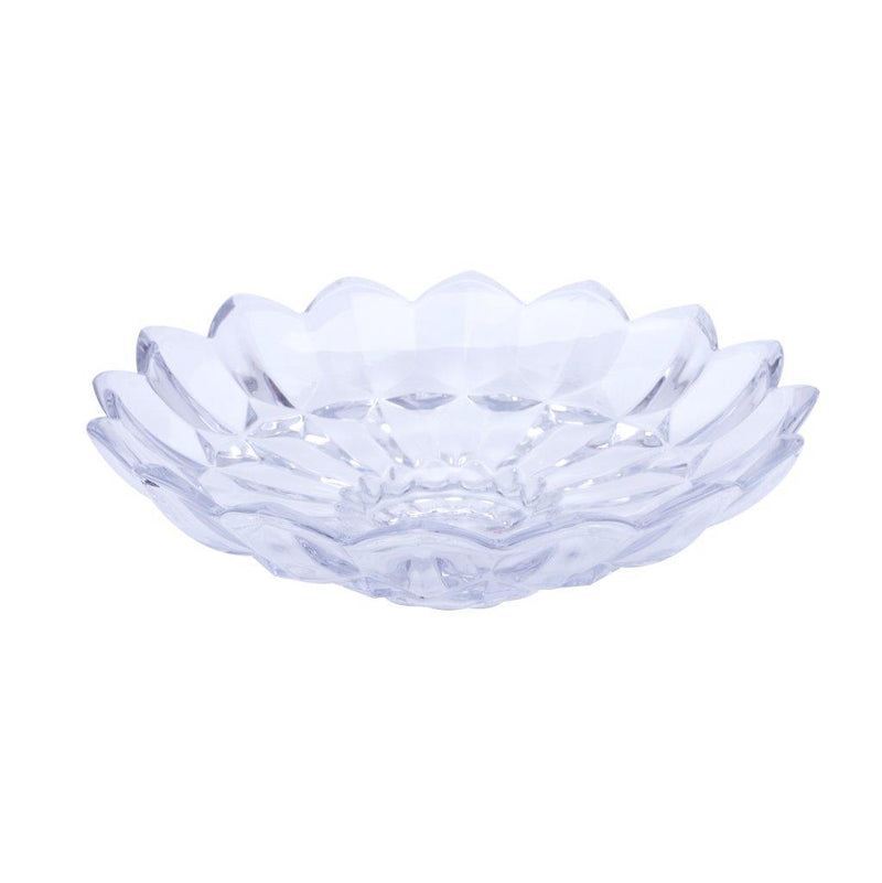 Crystal Glass Serving Dish Round Fruit Plate  31.5*9 cm