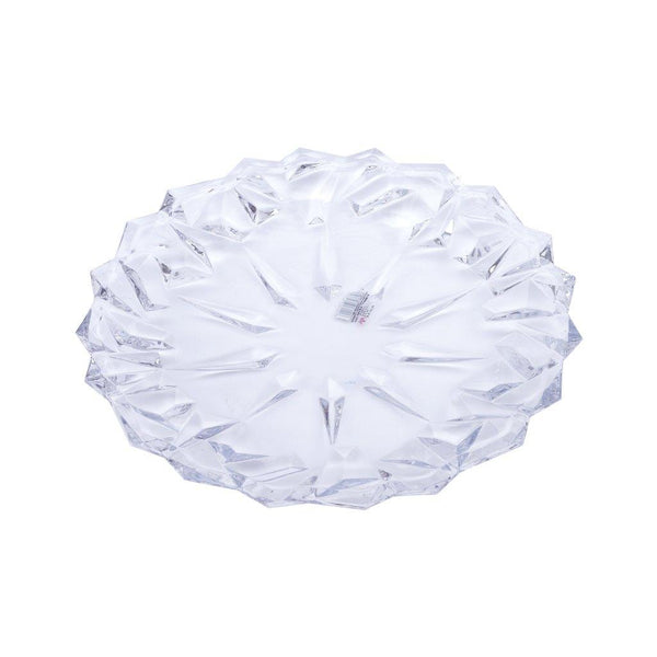 Crystal Glass Serving Dish Round Fruit Plate 33.5*4 cm