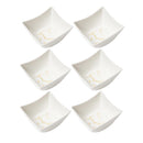 White Ceramic Fine Porcelain Serving and Dipping Bowl Snacks Fruits and Nuts Bowl Set of 6 Pcs 9*4.3 cm