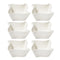 White Ceramic Fine Porcelain Serving and Dipping Bowl Snacks Fruits and Nuts Bowl Set of 6 Pcs 9.5*4.9 cm