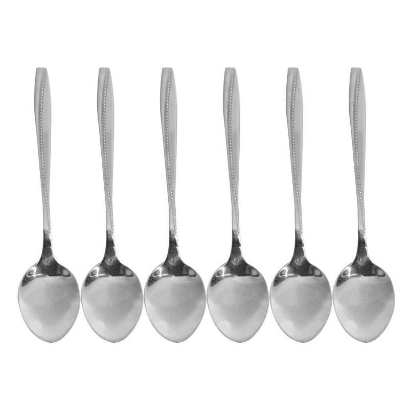 Stainless Steel Tableware Tea Spoon Set of 6 Pcs Kitchen Utensils 15 cm