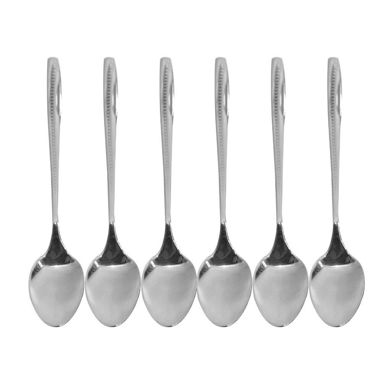 Stainless Steel Tableware Coffee Spoon Set of 6 Pcs Kitchen Utensils 13 cm