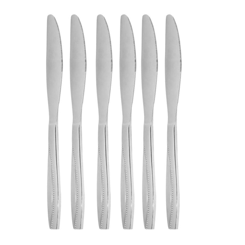 Stainless Steel Table Knife Set of 6 Pcs 22.5 cm Utensils