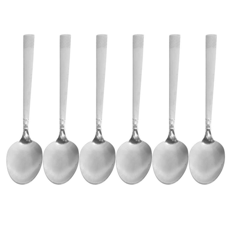 Stainless Steel Tableware Coffee Spoon Kitchen Utensils Set of 6 Pcs 0.0253425