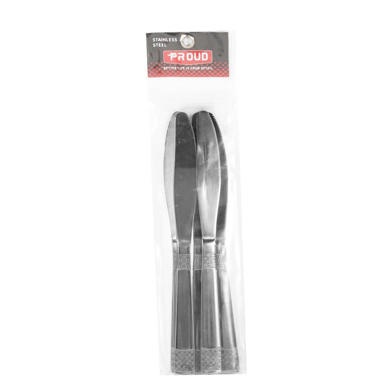 Stainless Steel Tableware Table Knife Set of 6 Pcs Kitchen Utensils (check if set) 22.5 cm