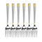 Stainless Steel Tableware Silver and Gold Table Fork Kitchen Utensils Set of 6 Pcs 20 cm