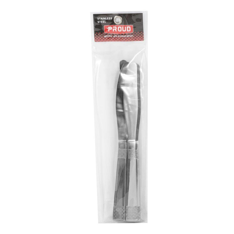 Stainless Steel Tableware Table Knife Set of 6 Pcs Kitchen Utensils (check if set) 22.5 cm